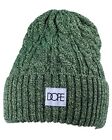 Dope Couture Giallo/Verde Nero a Trecce Polsino Pieghevoli Berretto Inverno Nwt