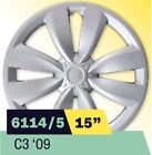 Kit serie 4 copricerchi coppe ruota 15" per Citroen XSARA cod 6114/5