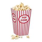 (TG. 16 x 12 x 10 cm ca.) Relaxdays Sacchetti Per Popcorn, 48 Pezzi, A Strisce,