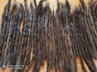 50 Dreadlocks extension real capelli veri castani