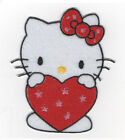 PATCH RICAMO TOPPA HELLO KITTY CUORE