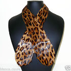 COLLO PELLICCIA LAPIN leopardato sciarpa colletto animalier ENTRA art. F241