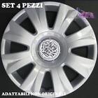 SET 4 COPRICERCHI COPPA RUOTA COPRIRUOTA BORCHIE PER CITROEN C3 PICASSO 09- "15