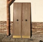 porta portone a due ante di ingresso vintage modernariato in legno e  formica