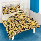 DESPICABLE ME MINIONS DOUBLE REVERSIBLE DUVET QUILT COVER SET