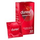 Preservativi Sottili Durex Supersottile vestibilità aderente 10 pezzi