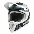 CASCO MOTOCROSS ACERBIS LINEAR BIANCO / AZZURRO