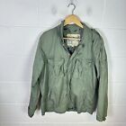 Abercrombie & Fitch Jacket Mens Large Green Khaki Military Utility Cargo A&F