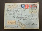 Italy 1929 Reg. Airmail Cover Massa to London GB Rate 10.75L inc 5L Gray Green