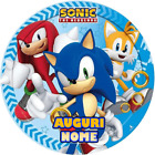 Cialda SONIC HEDGEHOG SEGA con NOME Decorazione Torta Ostia Zucchero