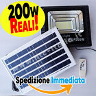 FARO LED 200 W PANNELLO SOLARE SUPER LUMINOSO🔆+ TELECOMANDO per CASA E GIARDINO