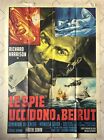 MANIFESTO POSTER AFFICHE CINEMA LE SPIE UCCIDONO A BEIRUT HARRISON SPY CAR SEXY