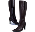 VIA SPIGA  Boots "SHERIDAN" Ladies Mohagany Milano Focus Hells Casadei size us 7