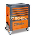 Carrello portautensili professionale da officina Beta C33 O 6 cassetti arancio