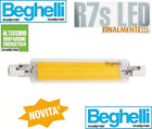 BEGHELLI LAMPADINA LED R7s 10W 90W 3000k LUCE CALDA 1350 Lm 118mm NO ALOGENA NEW