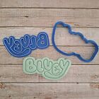 Bluey Logo Stampo Per Biscotti in Frolla o Pasta di Zucchero Cookies Cutter 9cm