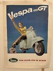 Vespa Piaggio 125 Gt- Manifesto Pubblicitario Anni 60