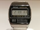 VINTAGE EARLY MEN S STAINLESS STEEL CALCULATOR ALARM WATCH "SEIKO" C359-5000