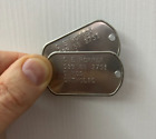 Dog Tags Piastrine Militari Inox con incisione CE Hopper di Predator