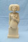 scultura polvere marmo busto mezzo firmata Grossi egizia egitto divinità resina