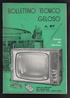 GELOSO - BOLLETTINO TECNICO N. 87 - INVERNO 1962-63 - TELEVISIONE [*K-18]