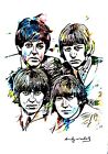 Andy Warhol - Pastels drawing - The Beatles