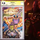 CGC 9.8 SS Infinity Wars #5 variant signed Josh Brolin Zoe Saldana Thanos Gamora