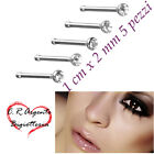 piercing naso acciaio per inox in orecchino da brillantino donna set 5 P uomo