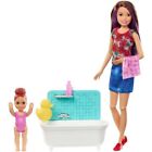 MATTEL Barbie - Bambola Babysitter Con Vasca Da Bagno