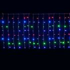 Luci Natale a Led tenda 240 minilucciole esterno 4,5mt x 1.2mt  con gioco luci