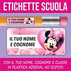 30+120 pz ETICHETTE ADESIVE personalizzate scuola  con il nome MINNI