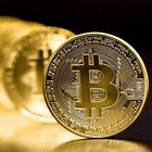 BITCOIN BTC moneta in metallo criptovaluta color oro da collezione