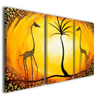 Quadri moderni etnici African giraffes stampe tela arredo arte design