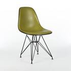 Miller Vintage Eames Chair Green Herman Original Upholstered DSR Side Shell