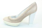 Scarpe donna HOGAN 39,5 EU decollete beige pelle DP336-39,5