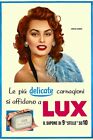 Poster Manifesto Locandina Pubblicità Stampa Vintage Profumo Sapone Shampoo Lux