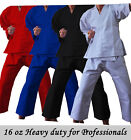 Professional heavy 16 oz Adults/Kids White Black Red Karate Suit GI martial arts