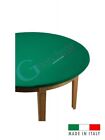 COPRITAVOLO Mollettone Panno Gioco Poker col.Verde Rotondo 135diam.Made in Italy