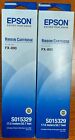 Stock 2 x Epson ribbon cartridge FX-890 - S015329 17,0 meters