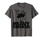 I m a heavy smoker funny BBQ I m a heavy smoker Maglietta (K1e)