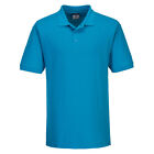 Men s Naples Polo Shirt Polycotton Leisure Casual Uniform Work T-Shirt B210 UK