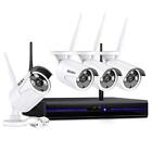 REIGY 2MP Kit Videosorveglianza Wifi Esterno, 8CH NVR+4x1080P IP66 (k6R)