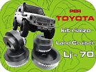 per TOYOTA LJ 70 KIT RIALZO DISTANZIALI ASSETTO 50mm kit lift spacer rises