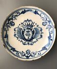 Savona Italian Faience Armorial Saucer, Early 18th C