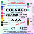 ADESIVI COLNAGO 11 pezzi decals sticker bici vinile prespaziato senza fondo