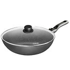 Wok STONELINE 30 cm, Made in Germany, alluminio fuso, padella wok rivestita