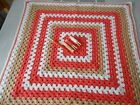 Hand crocheted baby blanket, handmade baby blanket