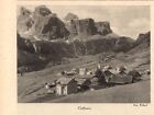 COLFOSCO di CORVARA IN BADIA Bolzano panorama Foto Vintage del 1935 Touring Club