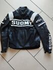 giubbotto moto  pelle Suomy Tg.48