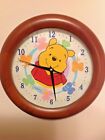 Winnie the Pooh wall clock, hand painted by CastingCreatives,20cms AND poster